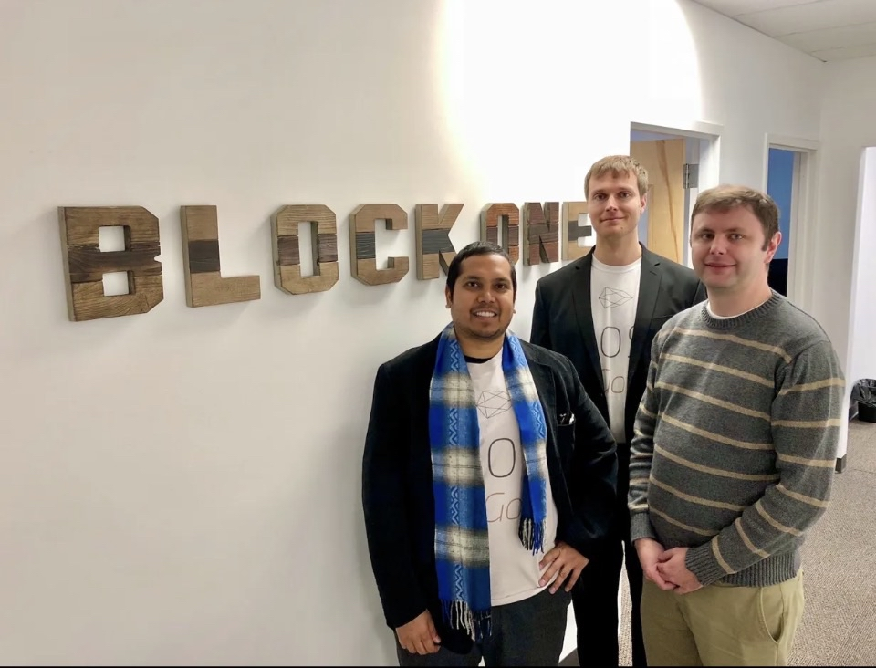 At Block.one HQ with EOS Go