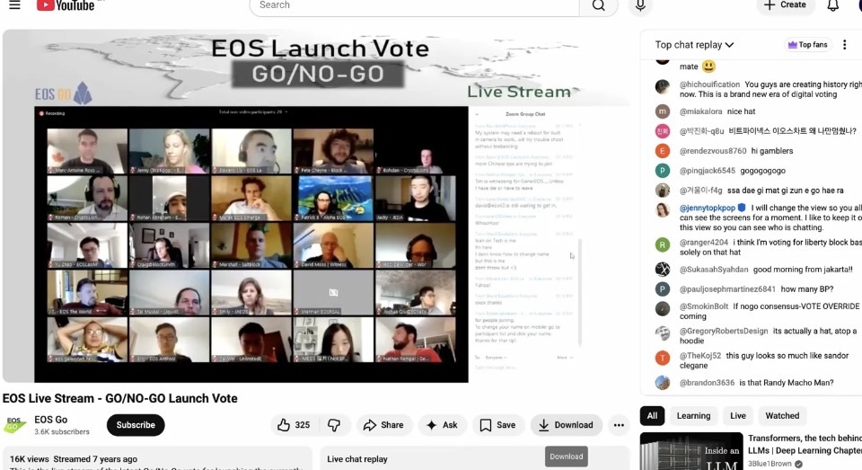 EOS GO/NO-GO Launch Vote livestream