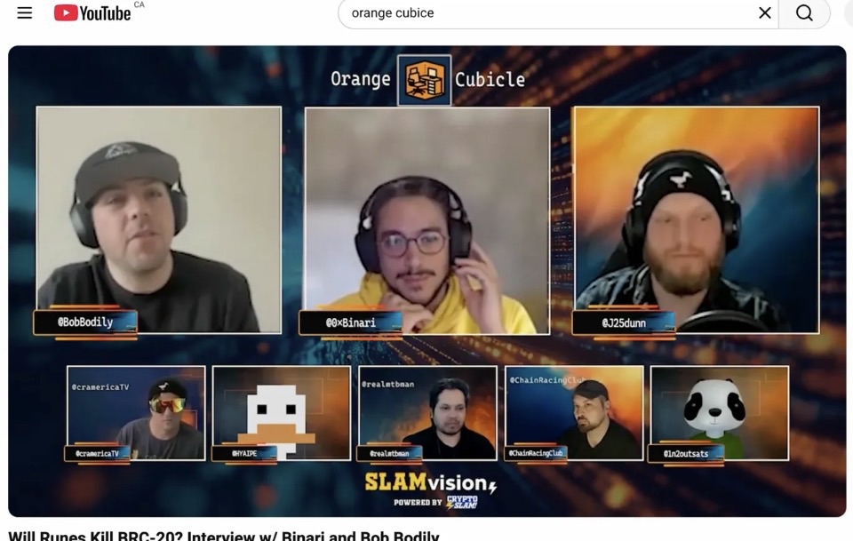 Orange Cubicle live panel